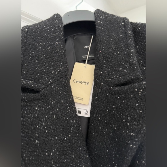 Mango Speckled Italian Wool Coat - Picture 6 of 10